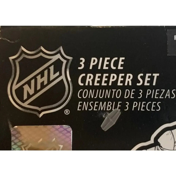 NWT NHL Chicago Blackhawks 6-9 Months Infant 3-Piece Creeper Set Multicolor - Picture 2 of 4